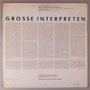 Yehudi Menuhin "Konzert Für Violine Und Orchester D-durOp. 61"(ETERNA – 8 25 450) Cover Rückseite Yehudi Menuhin "Konzert Für Violine Und Orchester D-durOp. 61"(ETERNA – 8 25 450) Cover Rückseite