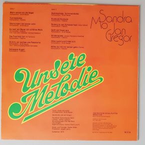 Sandra Mo & Jan Gregor – "Unsere Melodie" (AMIGA – 8 55 590) Cover Rückseite Sandra Mo & Jan Gregor – "Unsere Melodie" (AMIGA – 8 55 590) Cover Rückseite