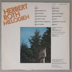 Herbert Roth– "Melodien" (AMIGA – 8 45 186) Cover Rückseite Herbert Roth– "Melodien" (AMIGA – 8 45 186) Cover Rückseite