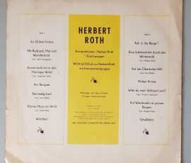 Herbert Roth – "Herbert Roth" (AMIGA – 8 45 077) Cover Rückseite Herbert Roth – "Herbert Roth" (AMIGA – 8 45 077) Cover Rückseite