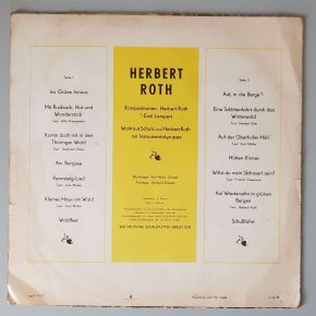 Herbert Roth – "Herbert Roth" (AMIGA – 8 45 077) Cover Rückseite Herbert Roth – "Herbert Roth" (AMIGA – 8 45 077) Cover Rückseite