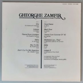 Gheorghe Zamfir – "Gheorghe Zamfir Mit Seiner Panflöte" (AMIGA – 8 55 948) Cover Rückseite Gheorghe Zamfir – "Gheorghe Zamfir Mit Seiner Panflöte" (AMIGA – 8 55 948) Cover Rückseite