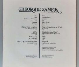 Gheorghe Zamfir – "Gheorghe Zamfir Mit Seiner Panflöte" (AMIGA – 8 55 948) Cover Rückseite