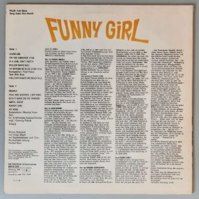Jule Styne – "Funny Girl (Original Filmmusik)" (AMIGA – 8 45 083) Cover Rückseite Jule Styne – "Funny Girl (Original Filmmusik)" (AMIGA – 8 45 083) Cover Rückseite