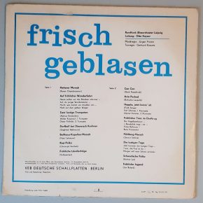 Rundfunk-Blasorchester Leipzig – "Frisch Geblasen" (AMIGA – 8 55 217) Cover Rückseite Rundfunk-Blasorchester Leipzig – "Frisch Geblasen" (AMIGA – 8 55 217) Cover Rückseite