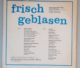 Rundfunk-Blasorchester Leipzig – "Frisch Geblasen" (AMIGA – 8 55 217) Cover Rückseite Rundfunk-Blasorchester Leipzig – "Frisch Geblasen" (AMIGA – 8 55 217) Cover Rückseite