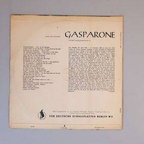 Karl Millöcker – "Gasparone (Operettenquerschnitt)" (AMIGA – 8 45 25) Cover Rückseite Karl Millöcker – "Gasparone (Operettenquerschnitt)" (AMIGA – 8 45 25) Cover Rückseite