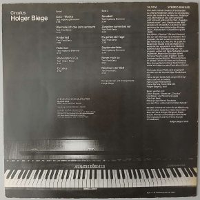 Holger Biege – "Circulus" (AMIGA – 8 55 645) Cover Rückseite Holger Biege – "Circulus" (AMIGA – 8 55 645) Cover Rückseite