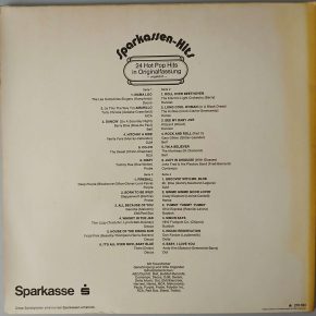 Various – "Hot Pop" (Sparkasse – 270 563) Cover Rückseite