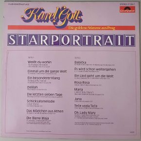 Karel Gott – "Starportrait" (Polydor – 27 204-7) Cover Rückseite Karel Gott – "Starportrait" (Polydor – 27 204-7) Cover Rückseite