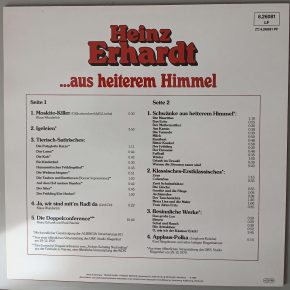 Heinz Erhardt – "...Aus Heiterem Himmel" (TELDEC – 6.26081) Cover Rückseite Heinz Erhardt – "...Aus Heiterem Himmel" (TELDEC – 6.26081) Cover Rückseite