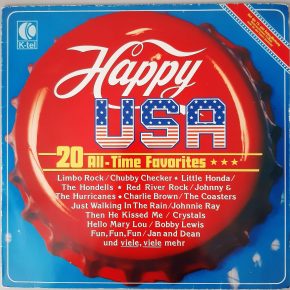 Various – "Happy USA (20 All-Time Favorites)" (K-Tel – TG 1217) Cover Vorderseite Various – "Happy USA (20 All-Time Favorites)" (K-Tel – TG 1217) Cover Vorderseite