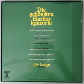 Various- "Die Schönsten Harfenkonzerte" (RCA – 29 666-5) Box Rückseite