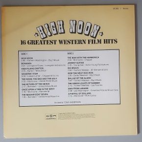 Various – High Noon –" 16 Greatest Western Film Hits" (SR International – 663831) Cover Rückseite Various – High Noon –" 16 Greatest Western Film Hits" (SR International – 663831) Cover Rückseite