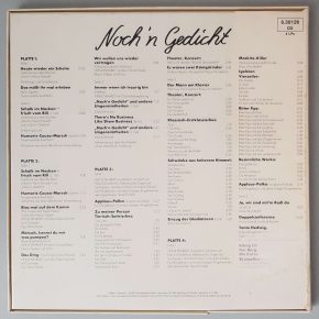 Heinz Erhardt "Noch 'n Gedicht" (TELDEC – 6.30126 DX) Box Rückseite Heinz Erhardt "Noch 'n Gedicht" (TELDEC – 6.30126 DX) Box Rückseite