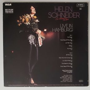Helen Schneider – "Live In Hamburg" (RCA – PL 42775) Cover Rückseite Helen Schneider – "Live In Hamburg" (RCA – PL 42775) Cover Rückseite