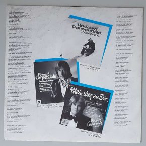 Howard Carpendale "Such Mich In Meinen Liedern" (EMI – 1C 088-46 431) Schutzhülle2 Howard Carpendale "Such Mich In Meinen Liedern" (EMI – 1C 088-46 431) Schutzhülle2