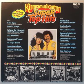 Die Kirmesmusikanten – "Super- Top-Hits" (RCA – 36003-2) Cover Rückseite Die Kirmesmusikanten – "Super- Top-Hits" (RCA – 36003-2) Cover Rückseite