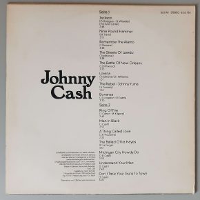 Johnny Cash – "Johnny Cash" (AMIGA – 8 55 736) Cover Rückseite