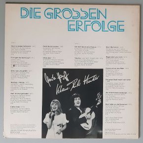 Monika Hauff Und Klaus-Dieter Henkler – "Die Grossen Erfolge" (AMIGA – 8 55 453) Cover Rückseite Monika Hauff Und Klaus-Dieter Henkler – "Die Grossen Erfolge" (AMIGA – 8 55 453) Cover Rückseite