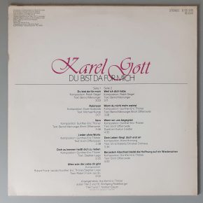 Karel Gott – "Du Bist Da Für Mich" (AMIGA – 8 55 995) Cover Rückseite Karel Gott – "Du Bist Da Für Mich" (AMIGA – 8 55 995) Cover Rückseite