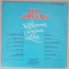 Udo Jürgens "Willkommen In Meinem Leben" (AMIGA - 8 56 146) Cover Rückseite Udo Jürgens "Willkommen In Meinem Leben" (AMIGA - 8 56 146) Cover Rückseite
