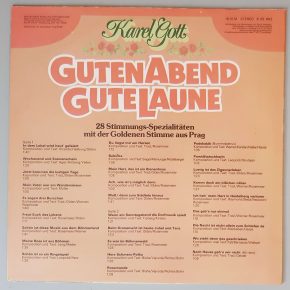 Karel Gott – "Guten Abend Gute Laune" (AMIGA – 8 55 862) Cover Rückseite Karel Gott – "Guten Abend Gute Laune" (AMIGA – 8 55 862) Cover Rückseite