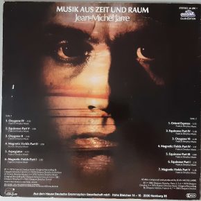 Jean-Michel Jarre – "Musik Aus Zeit Und Raum" (Polystar – 46 286 1) Cover Rückseite Jean-Michel Jarre – "Musik Aus Zeit Und Raum" (Polystar – 46 286 1) Cover Rückseite