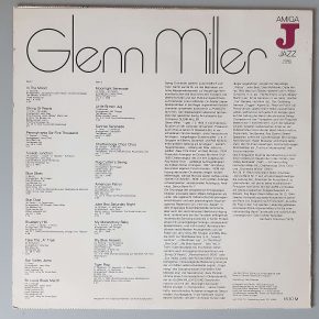 Glenn Miller – "Original" (AMIGA – 8 55 602) Cover Rückseite Glenn Miller – "Original" (AMIGA – 8 55 602) Cover Rückseite