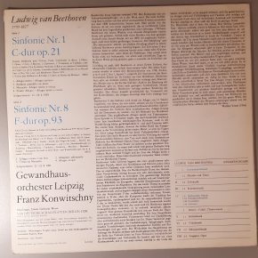 Ludwig van Beethoven "Sinfonie Nr. 1 C-dur Op. 21 / Sinfonie Nr. 8" (ETERNA – 8 25 411) Cover Rückseite Ludwig van Beethoven "Sinfonie Nr. 1 C-dur Op. 21 / Sinfonie Nr. 8" (ETERNA – 8 25 411) Cover Rückseite