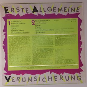 "Erste Allgemeine Verunsicherung" (AMIGA - 8 56 400) Cover Rückseite "Erste Allgemeine Verunsicherung" (AMIGA - 8 56 400) Cover Rückseite