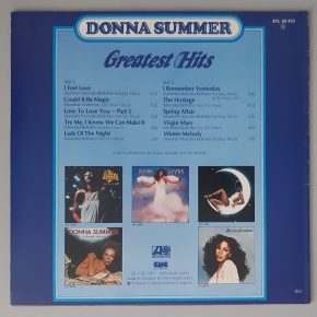 Donna Summer – "Greatest Hits" (Atlantic – ATL 50 433) Cover Rückseite