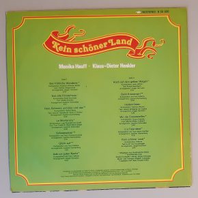 Monika Hauff • Klaus-Dieter Henkler – "Kein Schöner Land" (AMIGA – 8 55 935) Cover Rückseite